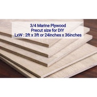 ㍿▥┅2Ft X 3Ft Marine Plywood 3/4 Thick