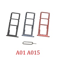 Q2 Phone SIM SD Card Trays For Samsung Galaxy A01 A015F A015G A015M A015 Original Phone SIM Chip