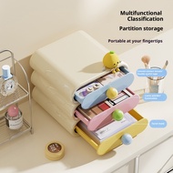 Ins Style Desktop Storage Box Drawer Storage Cabinet Student Dormitory Stationery Tidy-up Handy Tool