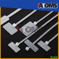 【100pcs】ATOMS MCV Marker Cable Tie Marking Labeling