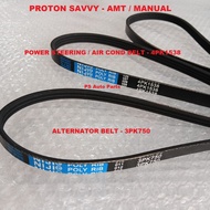 Proton Savvy - Alternator / Power Steering + Air Cond Fan Belt 3PK750 / 4PK1538 NIJI Belt - Savvy