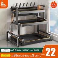 Kitchen Spice Rack Stainless Steel Seasoning Storage Rak Rempah Ratus Dapur Condiment Rack Rak Dapur