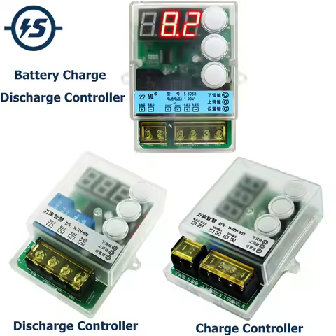 Battery Charge/Discharge Controller DC 1V-99V/120V Voltage Monitor Battery Protection Lithium/Lead-A