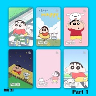 Shiro Shin Chan TnG Card STICKER NFC STICKER (Part 1) Waterproof Thick Hard Material Shin Chan Shiro Touch n Go STICKER