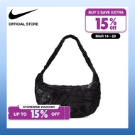 Nike Womens Sportswear Faux Fur Slouchy Bag (19L) - Black [HQ7515-010]