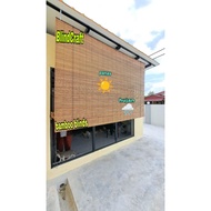outdoor waterproof & sunlight natural bamboo blinds, bidai bamboo tahan panas tahan hujan