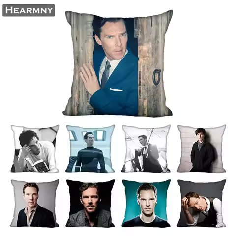 Benedict Cumberbatch Pillow Case For Home Decorative Pillows Cover Invisible Zippered Throw PillowCa