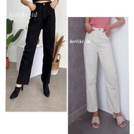 Jeans import kara/Kara Jeans Denim Pants/ Jeans/ Two Buttons/