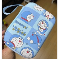 Cute Doraemon Cable Organizer Travel Mini Zipper Case Storage Earphone Powerbank Air Pods SD Card Casing Box Portable Pocket