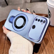 ABCB Case For Realme 5 5i 5s 6i C3 High-value Golden Large Window Magnetic Phone Case Colorful Fashi