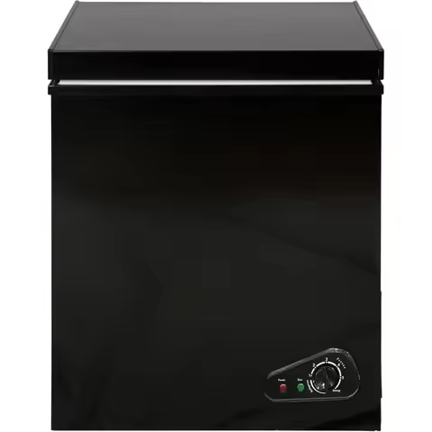 Chest Freezer 5.0 Cu.Ft Deep Freezer with 2 Removable Baskets Small Freezer Adjustable Thermostat Fr