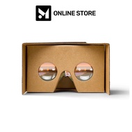 Google Cardboard V2, VR Headsets 3D Box Virtual Reality Glasses with Big Clear 3D Optical Lens and C