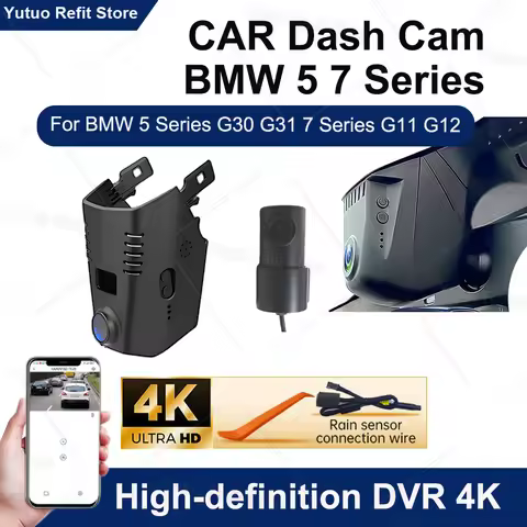 4K HD 2160P WiFi Car DVR Video Recorder Dash Cam For BMW 5 Series G30 G31 7 Series G11 G12 530i 540i