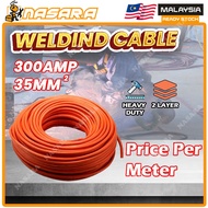 Nasara Welding Cable 300AMP Copper Clad Aluminium Orange Cable Customize Price Per Meter / Wayar Tembaga Elektrik