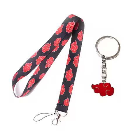 Cute Naruto Japanese Anime Lanyard Neck Strap Kakashi Cartoon Keychain for Pendant Fashion Key Ring 