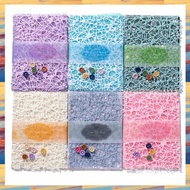 (GRSU) 156 Sheets Textured Scrapbook Paper 6 Pack Decorative Craft Paper and Mesh Fabric Assorted Se