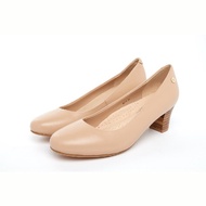 6011 Barani Nude Leather Heels (Mid) / Fast Delivery / Designer Shoes / Premium Quality / Comfort / Padded Insoles