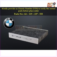 BMW - F22 F30 F80 M3 F82 M4 F87 M2 N20 N47 B46 S55 N55 B48 B58 Aircond Cabin Air Filter 64-119-237-5