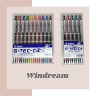 Pilot G-Tec C4 set of 10 colors & 5 colors