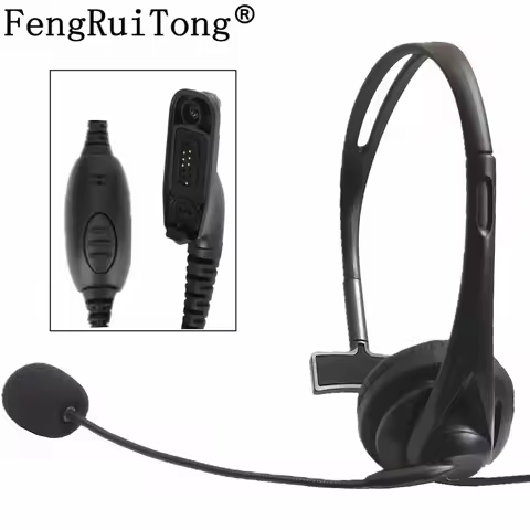Walkie Talkie Mic Headset Bouncer Headphone For Motorola APX6000 XPR6300 DP4800 MTP6550 P8200 P8268