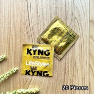 ☆ LifeStyles® KYNG GOLD Large Condom 56 mm 5 10 or 20 Pieces S28
