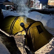 German Milltec Tunnel Tent Three-Person Bushcraft Tent Three-Bedroom Tent Tunnel Tent Family Tent