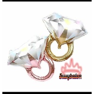 Ring Foil Balloon Diamond Balloon/ Ring Diamond Ring Balloon/