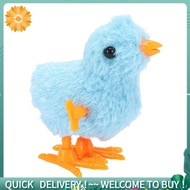 1 Piece Fuzzy Chick Hopping Wind Up Toy Clockwork Chicken