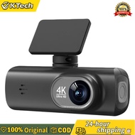 【Vktech】กล้องติดรถยนต์ 4K Ultra HD พร้อม WiFi เลนส์คู่ บันทึกภาพชัดในทุกสภาพแสง ระบบจอดรถ 24 ชั่วโมง