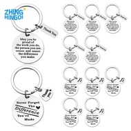 12 Pcs Thank You Gifts Keychain Appreciation Gifts Women Inspirational Keychain for Coworker Employe