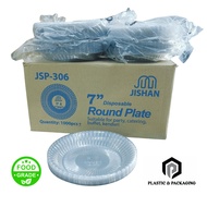 JISHAN 7/9/10" Disposable Plastic Plate / Kenduri Catering Party Buffet / Pinggan Plastik