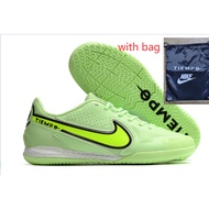 Ready stock original Futsal Kasut Bola Legendary 9 Generation Knitted MD Flat Soccer Shoes  React Ti