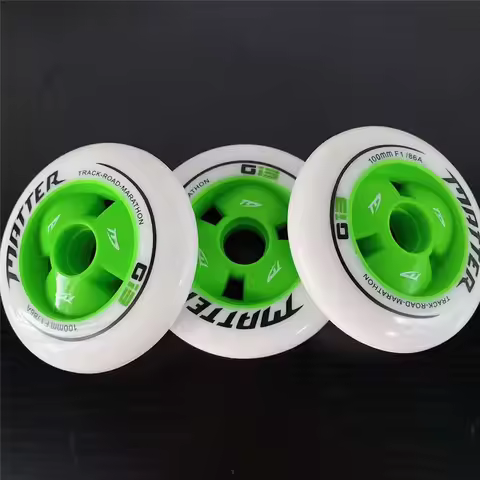 8 pcs Gi3 F1 90mm 100mm 110mm Inline Speed Skates Wheel 608 bearing 24mm Thickness Race PU MATTER Sk