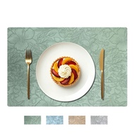 Placemat ins Style Leather Dinner Plate Western Food Plate Hotel Steak Plate Spacer Rectangular Sour