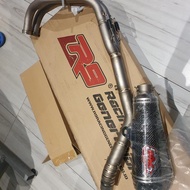 Knalpot R9 Austin carbon Full System Titanium Original Yamaha MT25