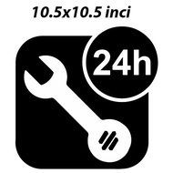 STICKER LABEL 24 HOUR SERVICE