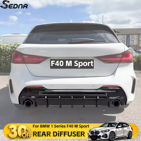 Rear Bumper Diffuser Splitter Lip Spoiler For BMW 1 Series F40 M Sport 2019-2024 Car Guard Body Kits