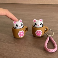 GANTUNGAN ASMR Cat Fidget Clicker Toy Stress Reliever Unique Cute Keychain Table Decoration/ - Cute 