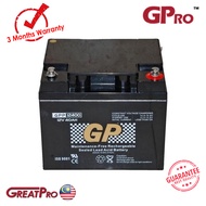 GPOWER GPP12400 12V 40AH BACKUP BATTERY RECHARGEABLE SEALED LEAD ACID BATTERY -GREATPRO