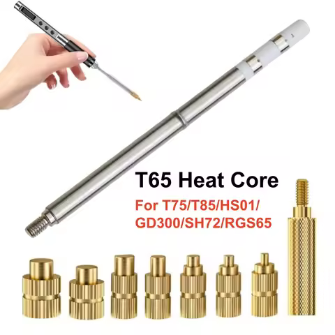 T65/FM65 Soldering Iron Tip For Heat Insert Nut Adaptors M2-M8 For T85 T75 HS01 GD300 SH72 RGS65 Ins