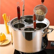 หม้อลวกเส้นก๋วยเตี๋ยว ลวกสุกี่ 3ช่อง TTEM 7.B-D989A 4ช่องZB-D989B 5ช่อ ZB-D989C หม้อลวกโอเด้ง หม้อสแ