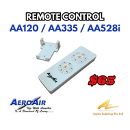 AEROAIR Ceiling Fan REMOTE CONTROL AA120 AA335 AA528i SG Seller