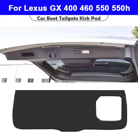 For Lexus GX GX400 GX460 GX550 GX550h 2013-2025 Boot Tailgate Kick Pad Leather Anti Kick Anti-dirty 