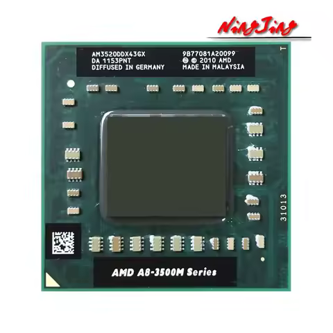 AMD A8-Series A8-3520M A8 3520M 1.6 GHz Used Quad-Core Quad-Thread CPU AM3520DDX43GX Socket FS1