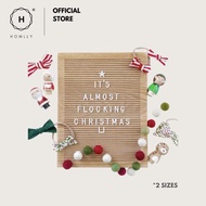 Homlly Full Oak Wood Letter Message Board