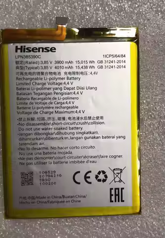High Quality Hisense LPN385390C Phone Battery 3.85V 3900mAh for Hisense F30S HLTE217T Mobile Phone B