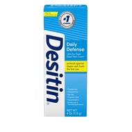 Desitin 4 oz (113 g) Daily Defense Baby Diaper Rash Cream with Zinc Oxide to Treat, Relieve & Preven