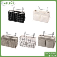 MELENE Hanging Bag Canvas Hook Holder Home Decor Couch Side Pouch