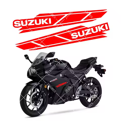Vinyl Reflective Suzuki Motorcycle Stickers Logo Decals Gold Tank Letter Emblem Gsxr 750 1000 650 Sw