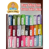 Wholesale 1 Lot of 5 Rolls of Plain Satin Silk Ribbon 4Cm x22yards